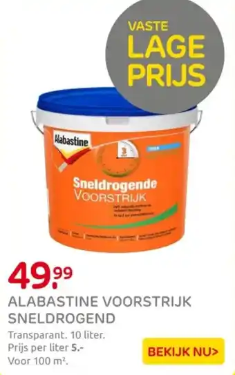 Praxis Alabastine Voorstrijk Sneldrogend aanbieding