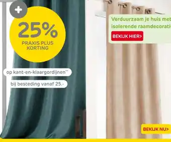 Praxis Op kant-en-klaargordijnen aanbieding