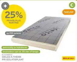 Praxis Idelco a-Therm Pir Isolatieplaat aanbieding
