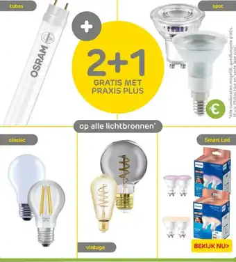 Praxis Op alle lichtbronnen aanbieding