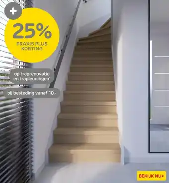 Praxis Op traprenovatie en trapleuningen aanbieding