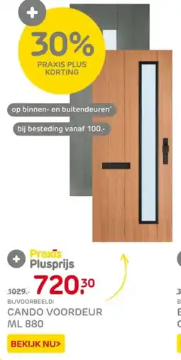 Praxis Cando Voordeur ml 880 aanbieding