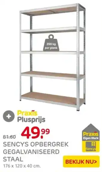 Praxis Sencys Opbergrek Gegalvaniseerd Staal aanbieding