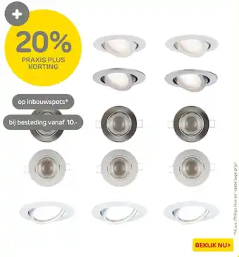 Praxis Op inbouwspots aanbieding