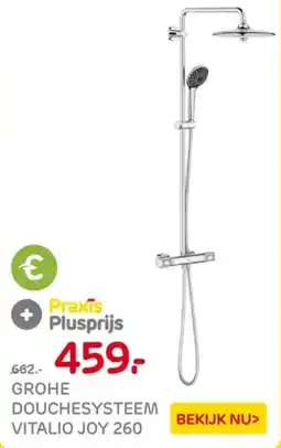 Praxis Grohe Douchesysteem Vitalio joy aanbieding