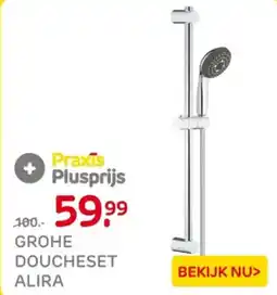 Praxis Grohe Doucheset Alira aanbieding