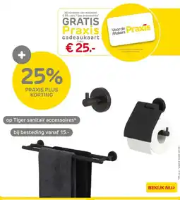 Praxis Op Tiger sanitair accessoires aanbieding