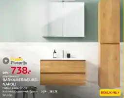 Praxis Badkamermeubel Napoli aanbieding