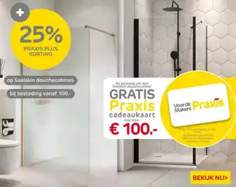 Praxis Op Sealskin douchecabines aanbieding