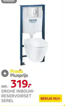 Praxis Grohe Inbouw- Reservoirset Serel aanbieding