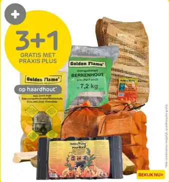 Praxis Op haardhout aanbieding