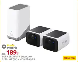 Praxis Eufy Security Solocam s220 kit (2x) + Homebase 3 aanbieding