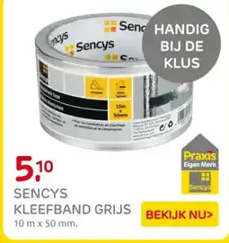 Praxis Sencys Kleefband Grijs aanbieding