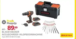 Praxis Black+Decker Accuschroef-/Klopboormachine aanbieding