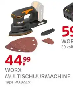Praxis Worx Multischuurmachine aanbieding