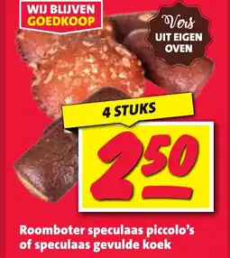 Nettorama Roomboter speculaas piccolo's of speculaas gevulde koek aanbieding