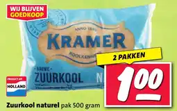Nettorama Zuurkool naturel aanbieding