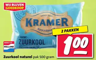 Nettorama Zuurkool naturel aanbieding