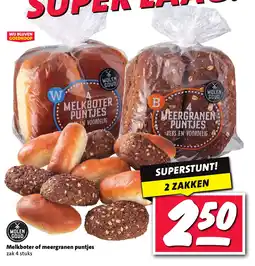 Nettorama Melkboter of meergranen puntjes aanbieding