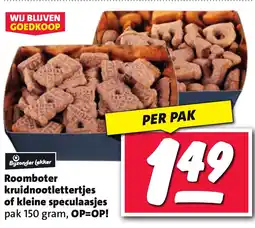 Nettorama Roomboter kruidnootlettertjes of kleine speculaasjes aanbieding