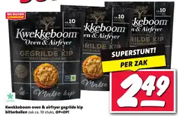 Nettorama Kwekkeboom oven & airfryer gegrilde kip bitterballen aanbieding