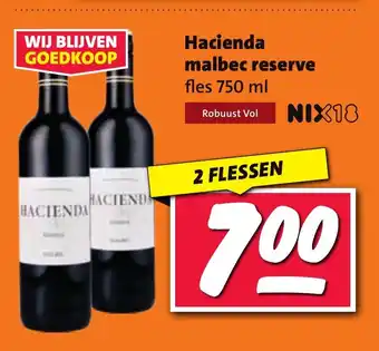 Nettorama Hacienda malbec reserve aanbieding