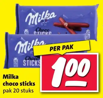 Nettorama Milka choco sticks aanbieding