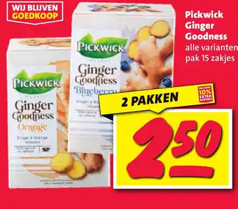 Nettorama Pickwick Ginger Goodness aanbieding