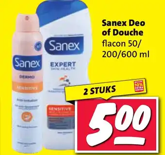 Nettorama Sanex Deo of Douche aanbieding