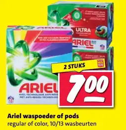 Nettorama Ariel waspoeder of pods aanbieding