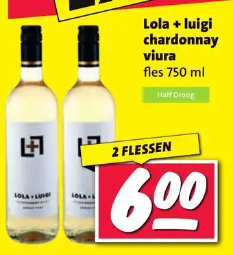 Nettorama Lola + luigi chardonnay viura aanbieding