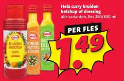 Nettorama Hela curry kruiden ketchup of dressing aanbieding