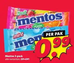 Nettorama Mentos 3-pack aanbieding