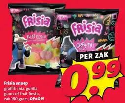 Nettorama Frisia snoep graffiti mix, gorilla gums of fruit fiesta aanbieding