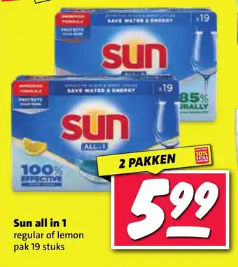 Nettorama Sun all in 1 regular of lemon aanbieding