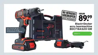 GAMMA Black+decker accu boormachine bdc718as20-qw aanbieding