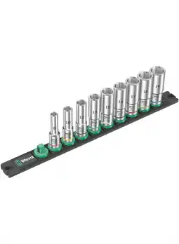 Conrad Wera B Deep Dopsleutelset Inch 3/8 9-delig 05005440001 aanbieding
