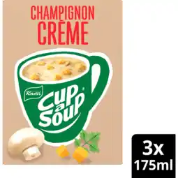 Jumbo Knorr Champignon Crème Cup-a-Soup 3 x 175 ml aanbieding