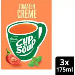 Jumbo Knorr Cup-a-Soup Tomaat Crème 3 x 175 ml aanbieding