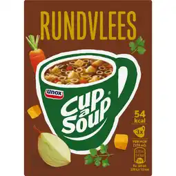 Jumbo Unox Cup-a-Soup Rundvlees 3 x 175 ml aanbieding