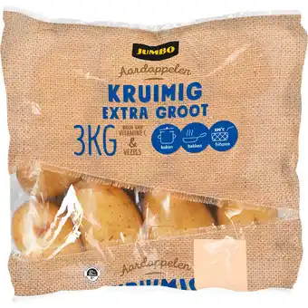Jumbo Jumbo Aardappelen Kruimig Extra Groot 3 kg aanbieding
