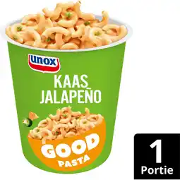Jumbo Unox Good Pasta Kaas Jalapeño 62 g aanbieding