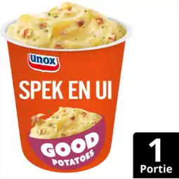 Jumbo Unox Good Potatoes Spek en Ui 51 g aanbieding