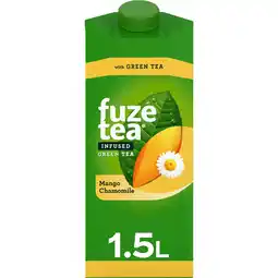 Jumbo Fuze Tea Green Iced Tea Mango Chamomile 1,5 L aanbieding
