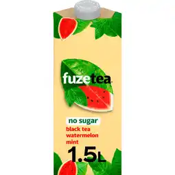Jumbo FuzeTea No Sugar Black Tea Watermeloen- en Muntsmaak Frisdrank 1,5 L aanbieding