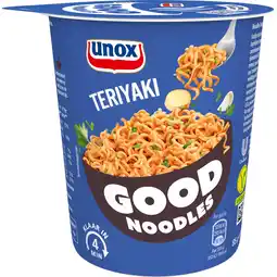 Jumbo Unox Good Noodles Cup Teriyaki 65 g aanbieding