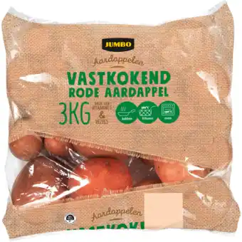 Jumbo Jumbo Vastkokende Rode Aardappel 3kg aanbieding