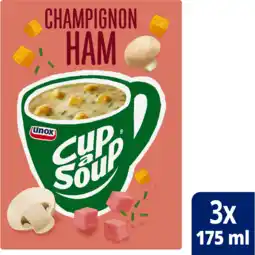 Jumbo Unox Cup-a-Soup Champignon Ham 3 x 175ml aanbieding