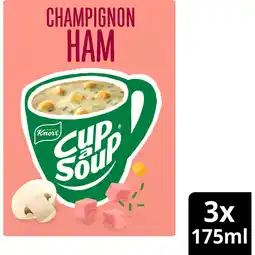 Jumbo Unox Cup-a-Soup Champignon Ham 3 x 175ml aanbieding