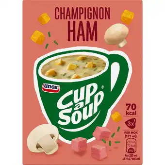 Jumbo Unox Cup-a-Soup Champignon Ham 3 x 175ml aanbieding